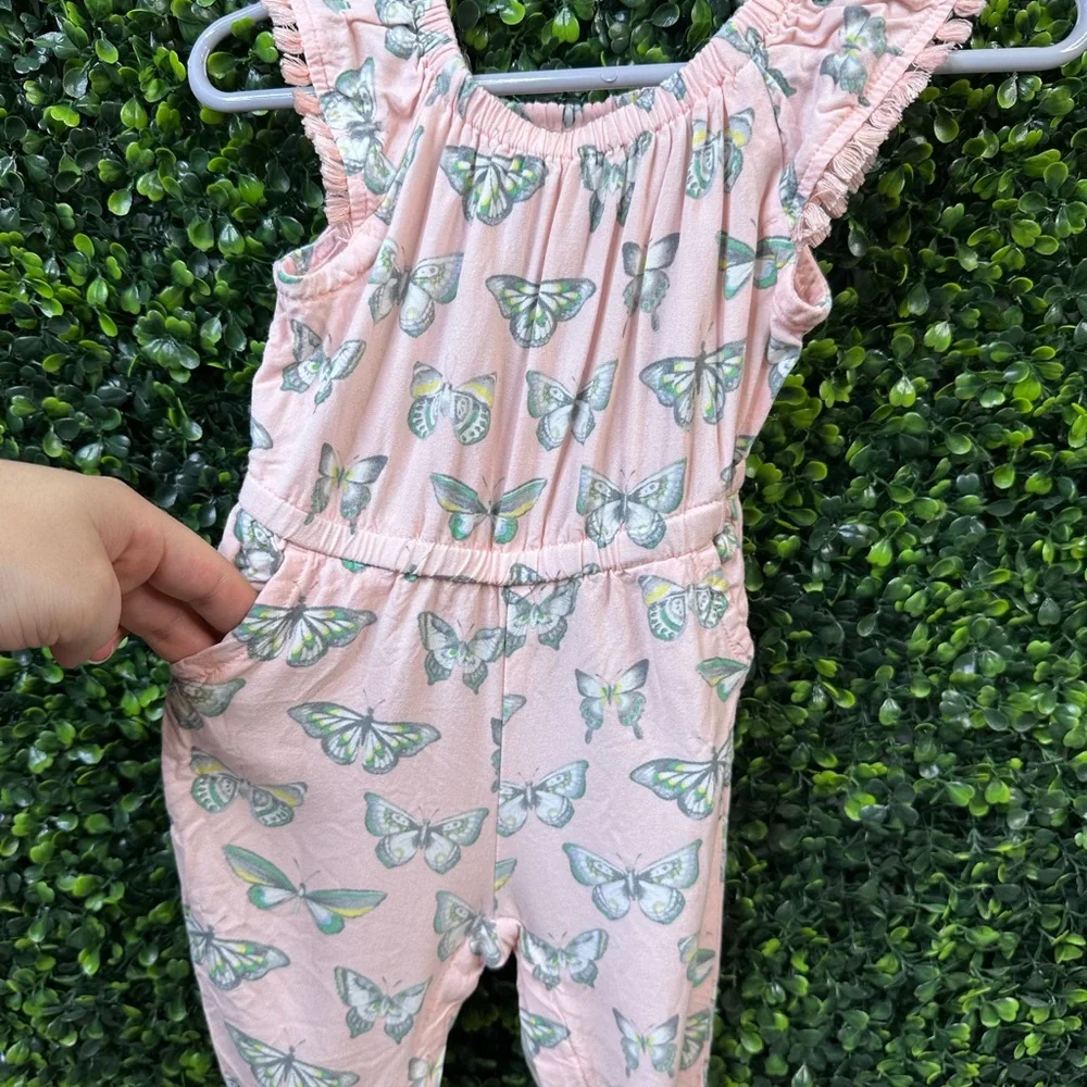 Gymboree‎ Pink butterfly jumpsuit